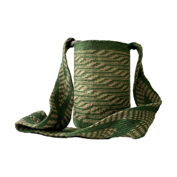Mochila Arhuaca Pequeña| "Vientos" tejida en lana de alpaca - Imagen 3