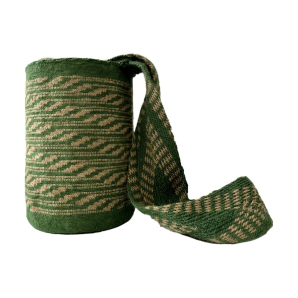 Mochila Arhuaca Pequeña| "Vientos" tejida en lana de alpaca - Imagen 4